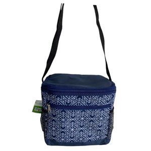 True Living 12 Can Soft Side Cooler Blue 3 Compartments Ice Chest NEW